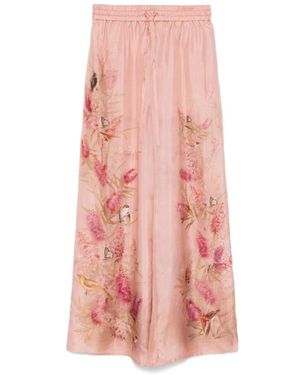 Zimmermann Wide Trousers - Rosa