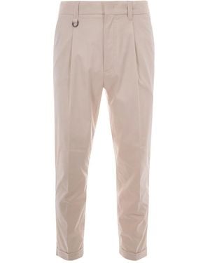 Paolo Pecora Cropped Pants - Natural