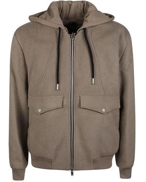 Moose Knuckles Hoodies & Sweatvesten ,Bruin ,Elington Bomberjack