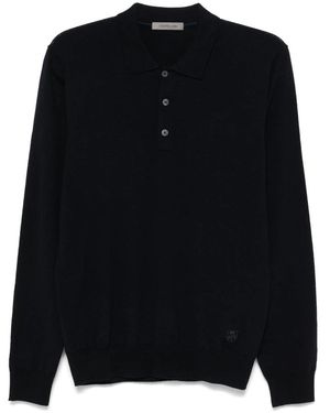 Corneliani Polo Shirts - Black