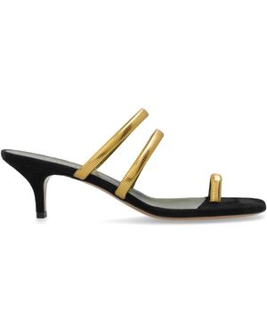 MARIA LUCA Heeled Mules - Metallizzato