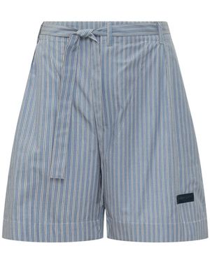 Givenchy Gestreept Bermuda Short - Blauw