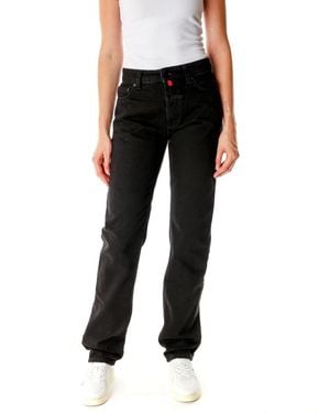 032c New classic straight fit jeans - Schwarz