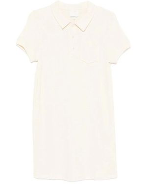 A.P.C. Kleedjes ,Elina Collar Polo Mini Dress - Wit
