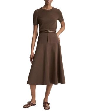 Vince Midi Skirts - Brown