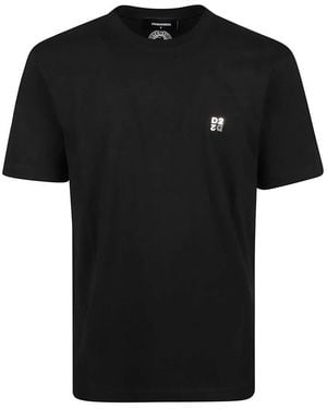 DSquared² Metal Upside Down Regular Fit T-Shirt - Zwart