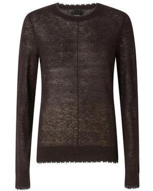 Pinko Round-Neck Knitwear - Marrón