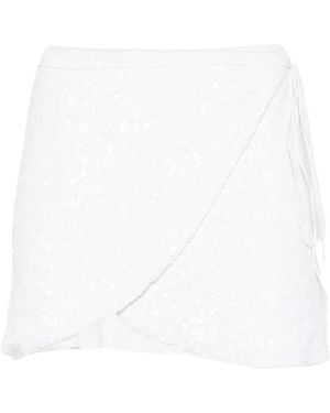 Oséree Paillettes Rok - Wit