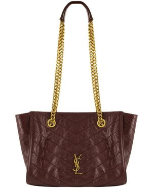 Saint Laurent Tassen ,Rood ,Katoen Niki Small Shopping