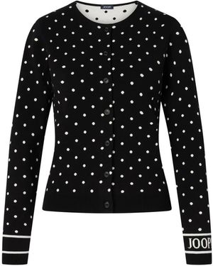 Joop! Truien & Vesten ,Zwart ,Dot-Pattern Gebreid Jasje