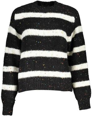 Desigual Chic Turtleneck Jumper With Contrast Details - Black