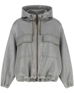 Brunello Cucinelli Zip-Throughs - Grey