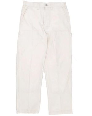 Obey Straight Trousers - White