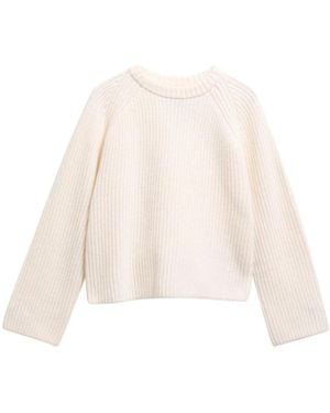 Barbour Truien & Vesten ,Wol Renata Ronde Hals Trui - Naturel