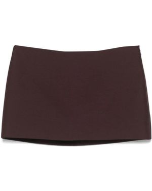 KHAITE Short Skirts - Marrone