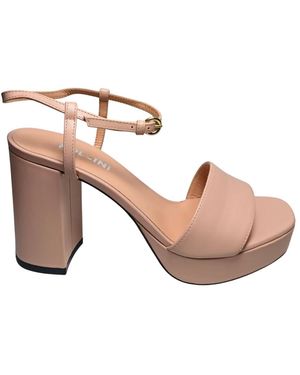 Pollini Schoenen ,Roze ,Leer Sandali Pelle