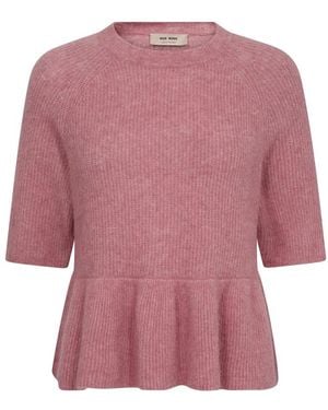 Mos Mosh Round-Neck Knitwear - Violet