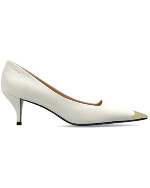Furla Metal Decollete Schoenen Met Hak - Wit