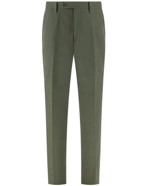 BOGGI Broeken ,Groen ,Linnen Linnen Broek