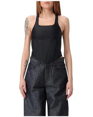 Mugler Sleeveless Tops - Nero