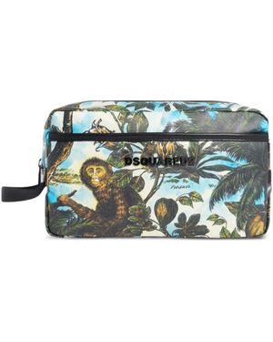 DSquared² Monkey Business Beauty Case - Grün
