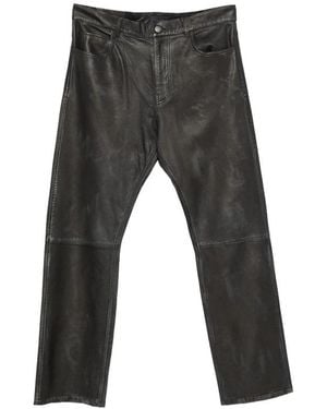 Haikure Leather Trousers - Gris