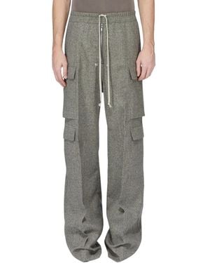 Rick Owens Wide Trousers - Gris