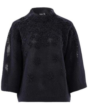 Van Laack Stylischer Pullover Sullina - Blau