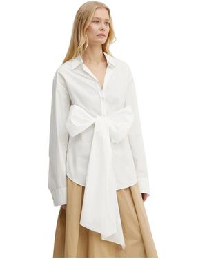 forte_forte Geknoopte Blouse - Wit