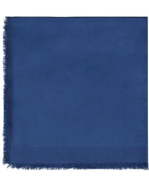 Max Mara Seiden Fransenschal - Blau