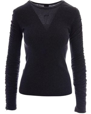Pinko Long Sleeve T-Shirts - Blue