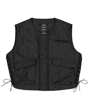 Alpha Industries Jassen ,Zwart ,Nylon-1952A Vest