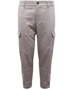 Peserico Slim-Fit Trousers - Grey