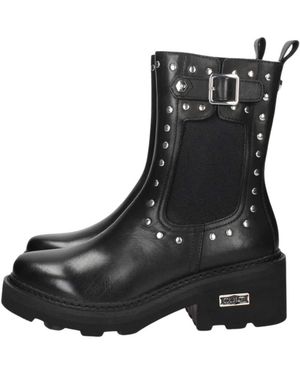 Cult Schoenen ,Zwart ,Leer Grace 4801 Mid Boot