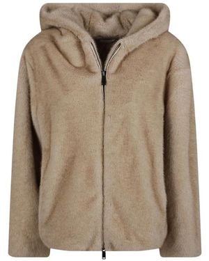 P.A.R.O.S.H. P.A.R.O..H. ,Jassen ,Nepbont Nepbont & Shearling Jas - Naturel