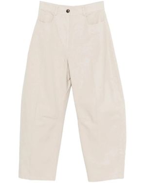 Mark Kenly Domino Tan Straight Trousers - Naturel