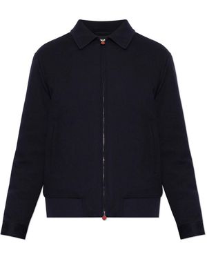 Kiton Jassen ,Blauw ,Wol Wool Jacket
