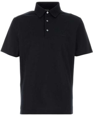 ZEGNA Polo Shirts - Black
