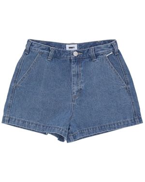 Obey Denim Shorts - Azul