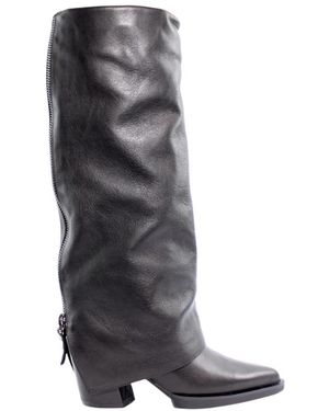 Elvio Zanon Cowboy & Biker Boots - Grey