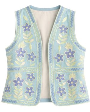 Antik Batik Waistcoats - Blue