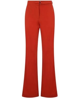 Moorer Wide Trousers - Red