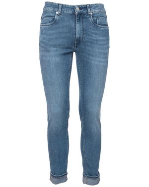 Siviglia Slim Fit Baumwolljeans Mit 5 Taschen - Blau