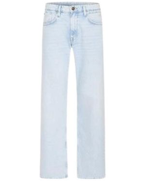 Blend Jeans ,Blauw ,Wijde Pijp Jeans Flake Mannen