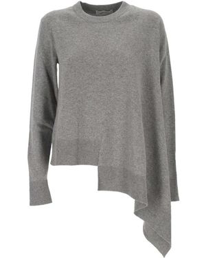 McQueen Grauer Seide Nylon Pullover