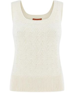 Ermanno Scervino Sleeveless Tops - Blanco