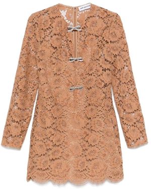 Self-Portrait Short Dresses - Marrone