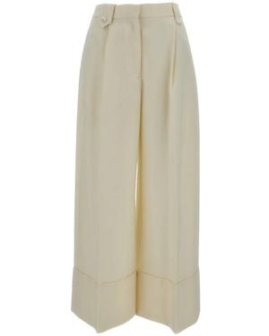 Simone Rocha Cropped Wide Hosen - Natur