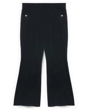 FIORELLA RUBINO Wide Trousers - Noir