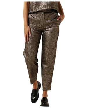 SELECTED Broeken ,Geel ,Polyester Slfviolet-Ria Mw Cropped Pant - Groen